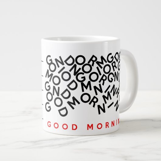 カフェイン濃度はコーヒーマグを多く必要とする ジャンボコーヒーマグカップ (正面右)