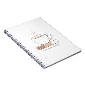カフェイン読み込み中 - シンプルで面白いコーヒーラインアート ノートブック (右側)