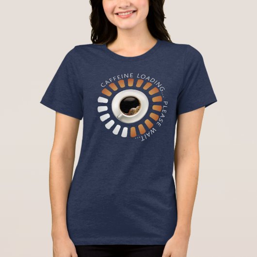 カフェイン読み込み中 トライブレンドTシャツ (正面)