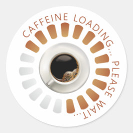 カフェイン読み込み中 ラウンドシール