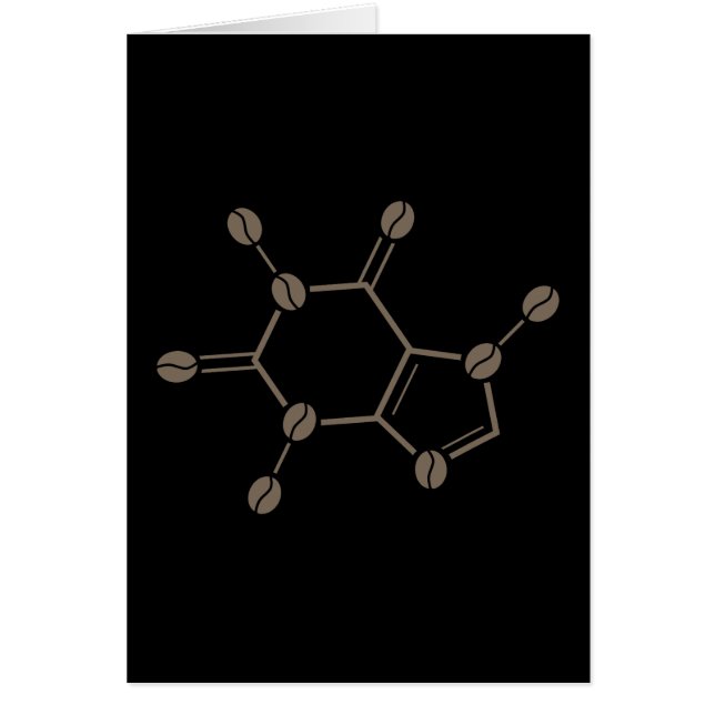 カフェイン豆分子 (正面)