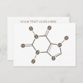 カフェイン豆分子 招待状 (正面/裏面)