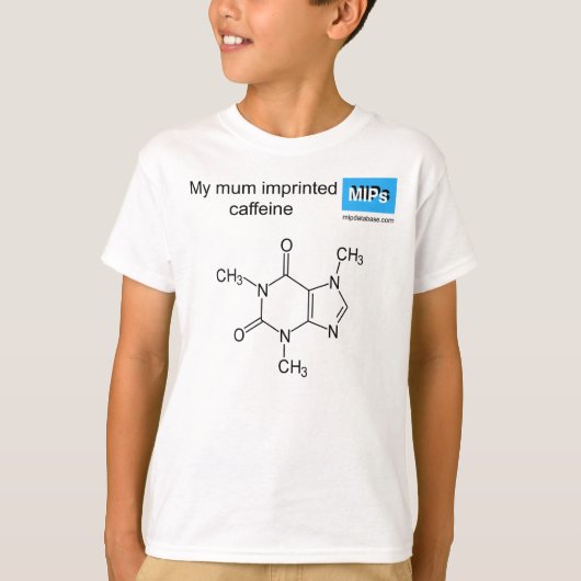 カフェイン質 Tシャツ (正面)