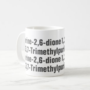 カフェイン1,3,7-トリメチルプリン-2,6-ジオンマグ コーヒーマグカップ