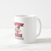 カフェイン&カオス コーディネーター 女性向けモーニングマグ コーヒーマグカップ (正面右)