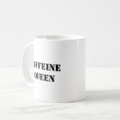 カフェイン・クイーンおもしろい- Coffee Mag コーヒーマグカップ (正面左)