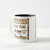 カフェイン・クラッシュ：一口に愛の物語 ツートーンマグカップ (正面左)