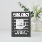 カフェイン・コーヒー・ド笑わされるリンカー泥棒のマグ氏 ポストカード (スタンド正面)