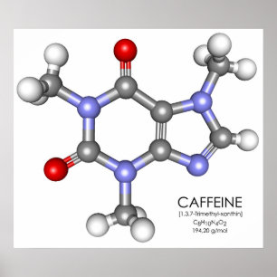 カフェイン-コーヒー ポスター