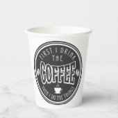 カフェイン，コーヒー，ラテ，コーヒーを飲む人， I love co 紙コップ (正面)