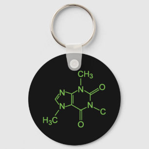 カフェイン コーヒー 分子 化学図 キーホルダー