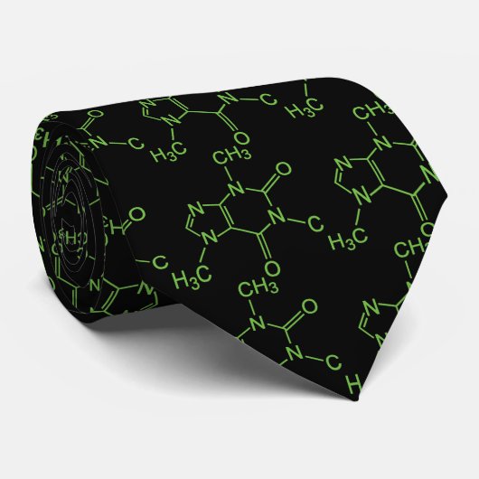 カフェイン コーヒー 分子 化学構造式 ネクタイ (ロール)