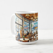 カフェイン・ソウル韓国 コーヒーマグカップ (正面左)