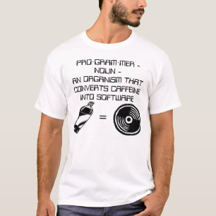 カフェイン=ソフトウェア Tシャツ