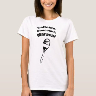 カフェイン、チョコレート、Maraca! ベビードールのティー Tシャツ