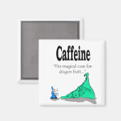 カフェイン – ドラゴンの魔法のキュアお尻磁石 マグネット (正面/裏面)