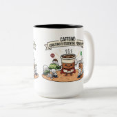 カフェイン パワーアップ マグカップ - 面白い大人になる コーヒー カップ (正面右)