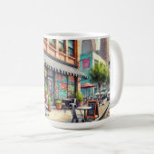 カフェイン・ヒューストンテキサス州 コーヒーマグカップ (正面右)