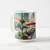 カフェイン・ヒューストンテキサス州 コーヒーマグカップ (正面左)