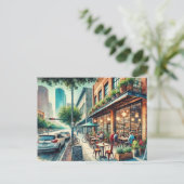 カフェイン・ヒューストンテキサス州 ポストカード (スタンド正面)