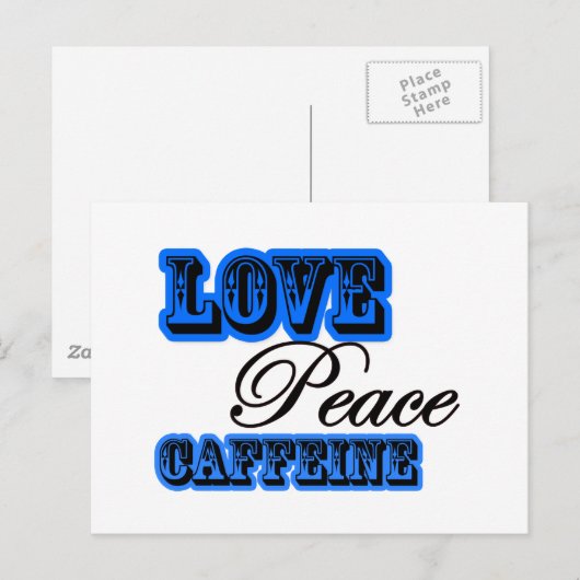 カフェイン ポストカード (正面/裏面)