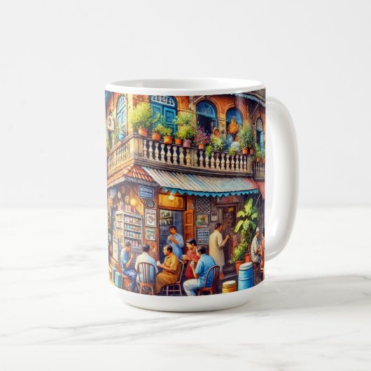 カフェイン・ムンバイ コーヒーマグカップ (正面右)