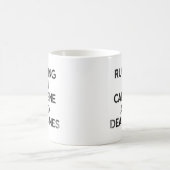 カフェイン & 締め切りハッスルマグ コーヒーマグカップ (中央)
