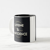 カフェイン&自信マグ ツートーンマグカップ (正面左)