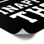 カフェイン、重さを上げる、不適切な考え ポスター (角)