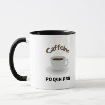 カフェイン PO Q4h PRN