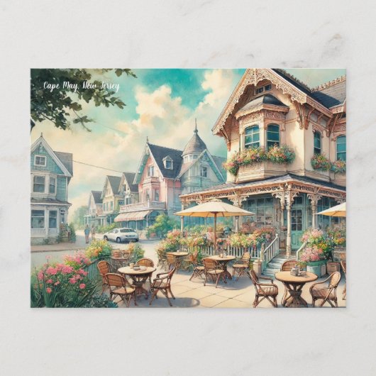 カフェインCape Mayニュージャージー ポストカード (正面)