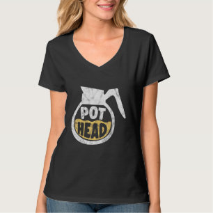 カフェインCbdコーヒーカップユーモアパン Tシャツ