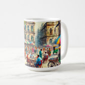 カフェインKolkataインド コーヒーマグカップ (正面右)