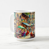 カフェインKolkataインド コーヒーマグカップ (正面左)
