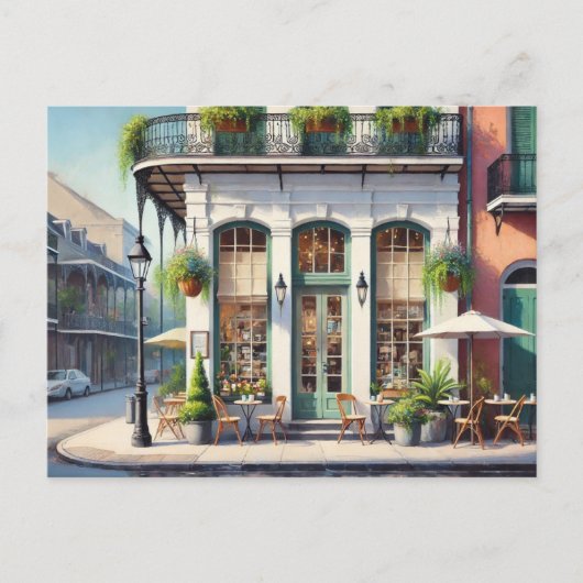 カフェインNew Orleans Loisiana シーズンポストカード (正面)