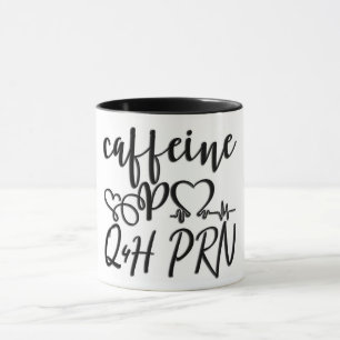 カフェインPO Q4H PRN/ナース/医師 マグカップ