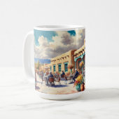 カフェインSanta Feニューメキシコ コーヒーマグカップ (正面左)