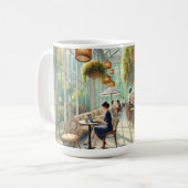 カフェインSingapore Water 絵を描 color's コーヒーマグカップ (正面左)