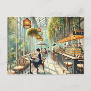 カフェインSingapore Water 絵を描 color's ポストカード
