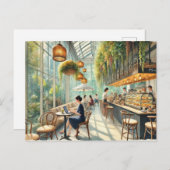 カフェインSingapore Water 絵を描 color's ポストカード (正面/裏面)