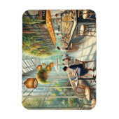 カフェインSingapore Water 絵を描 color's マグネット (縦)