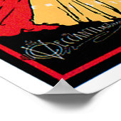 カフェエスプレッソヴィンテージドリンクアドアート ポスター (角)