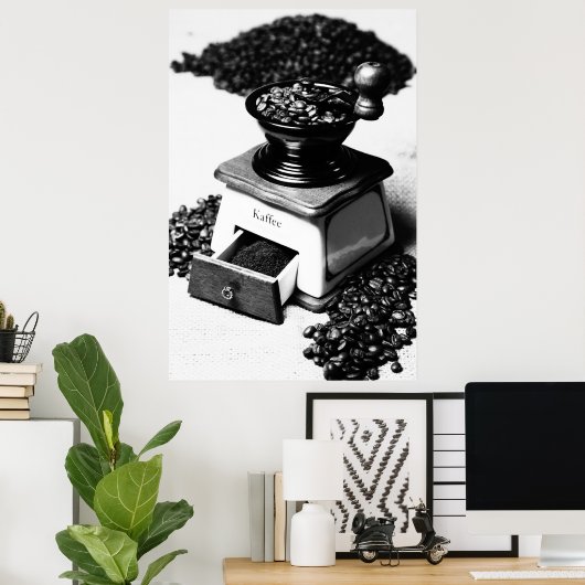 カフェエミューレシュヴァルツウェイスクシェンビルト ポスター (ホームオフィス)