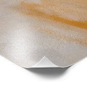 カフェエレガントで青と白の若い女性 フォトプリント            (角)