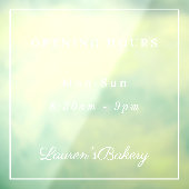 カフェエレガントベーカリーブティックショップストアオープン時間 ウィンドウサイン (シート3)