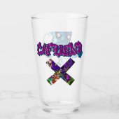 カフェエンドのタコ タンブラーグラス (正面)