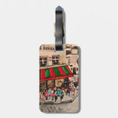 「カフェオンリュノヴィンス,モンマルトル」パリ ラゲッジタグ (裏面縦)