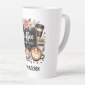 ☕カフェカスタムコーヒーコーヒーハッピープレイス カフェラテマグ (右アングル)