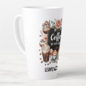 ☕カフェカスタムコーヒーコーヒーハッピープレイス カフェラテマグ (左アングル)