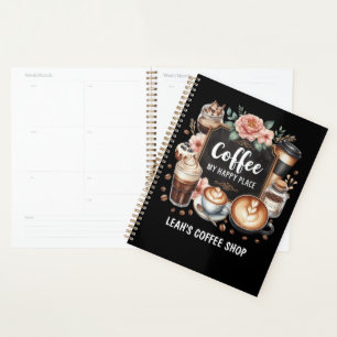 ☕カフェカスタムコーヒーコーヒーハッピープレイス プランナー手帳